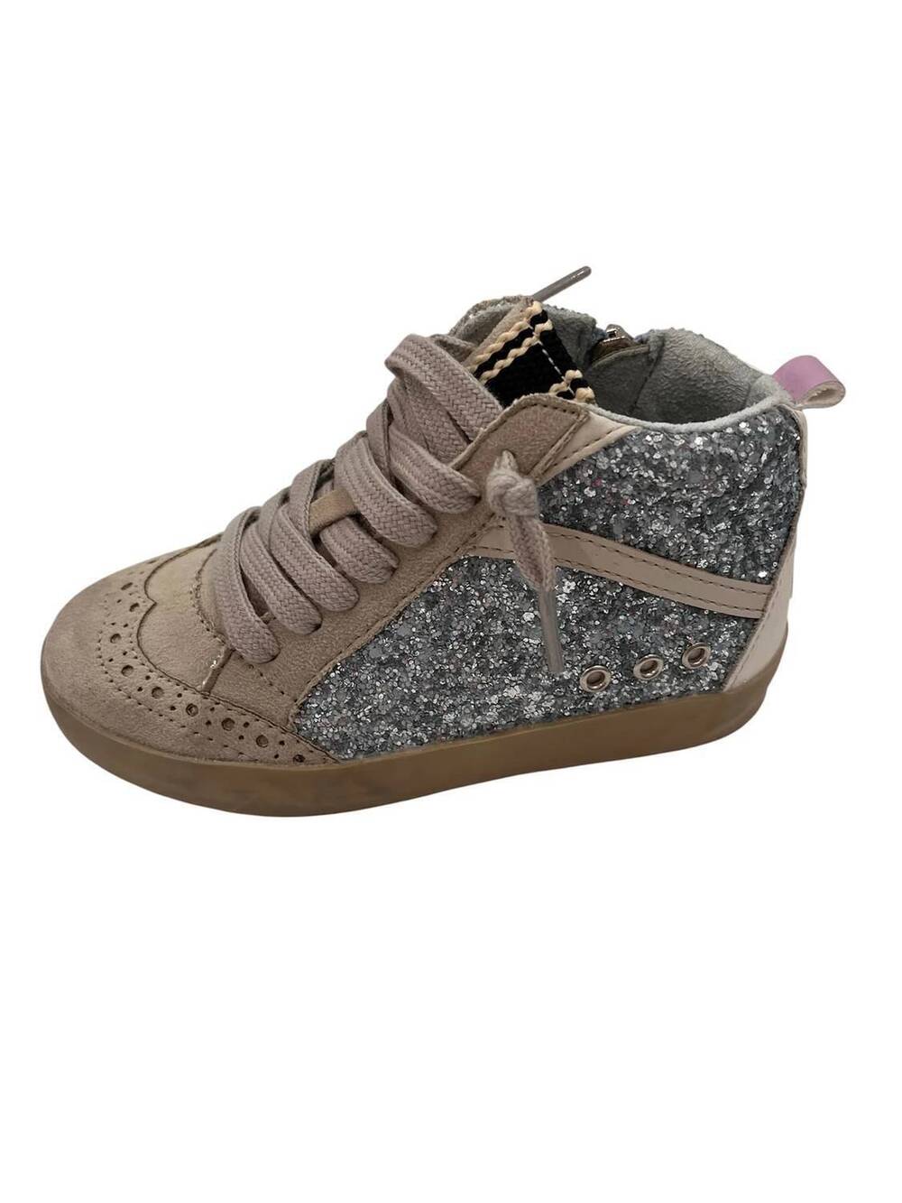 NEW SHU SHOP kid's riley shoe in blue glitter